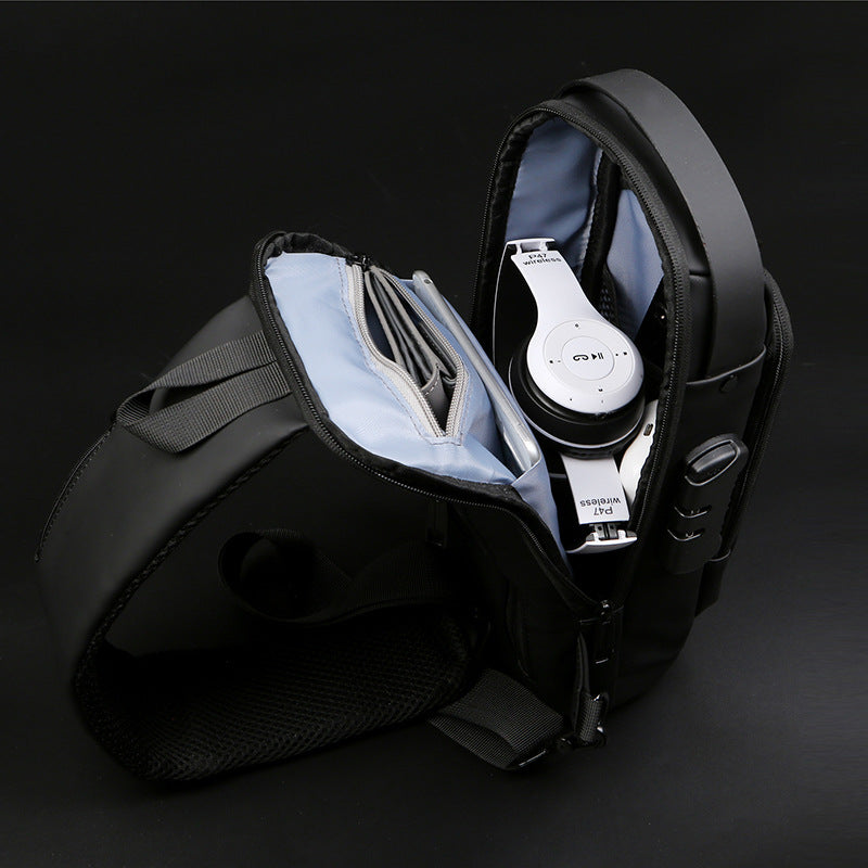 Motorcycle Chest Bag Password Anti-theft Men&#39;s Fashion