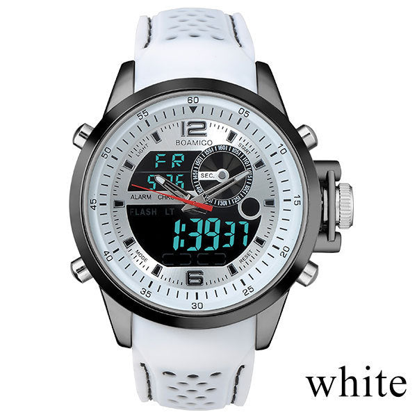 Men&#39;s Dual Display Electronic Quartz Watch