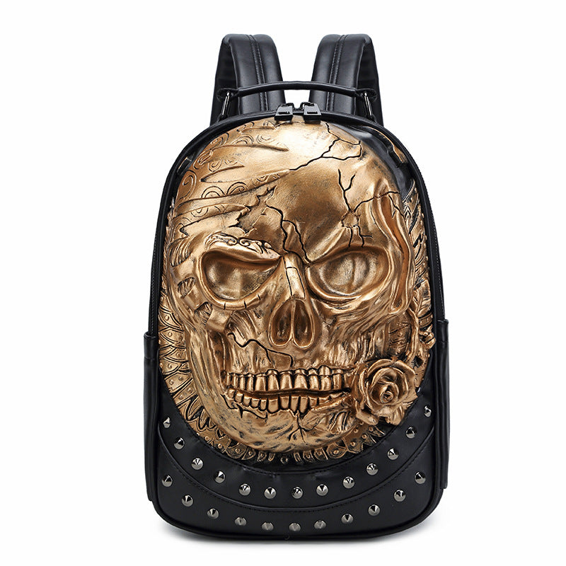 Embossed Three-dimensional Skull Backpack