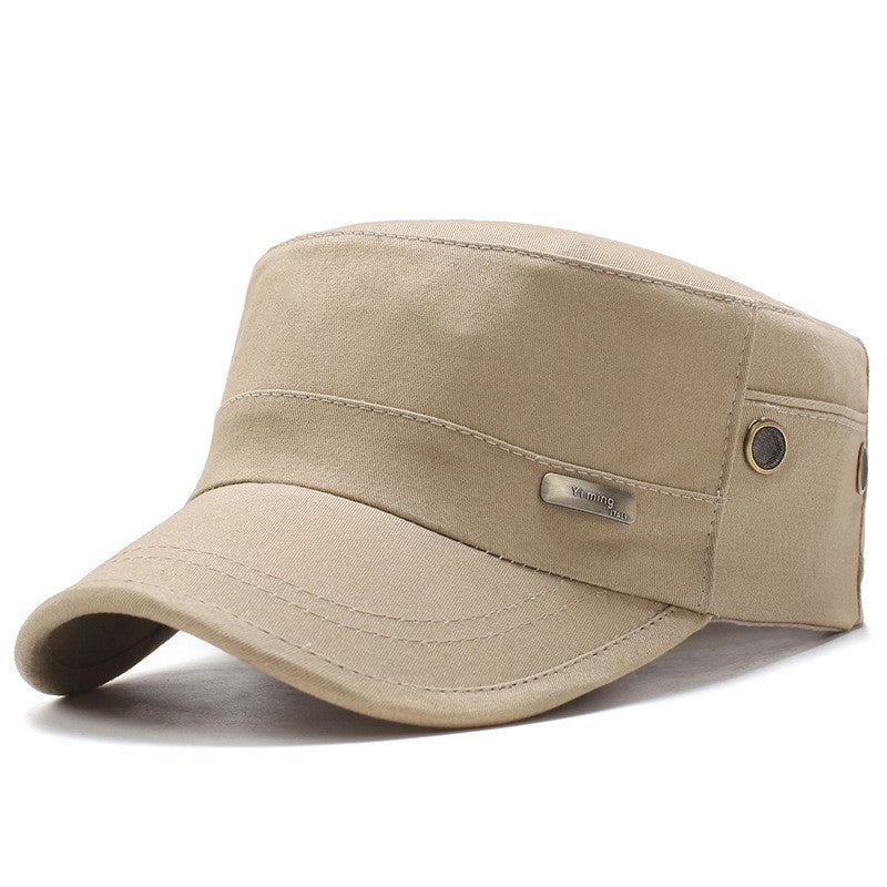 Men&#39;s Outdoor Casual Breathable Flat Top Hat