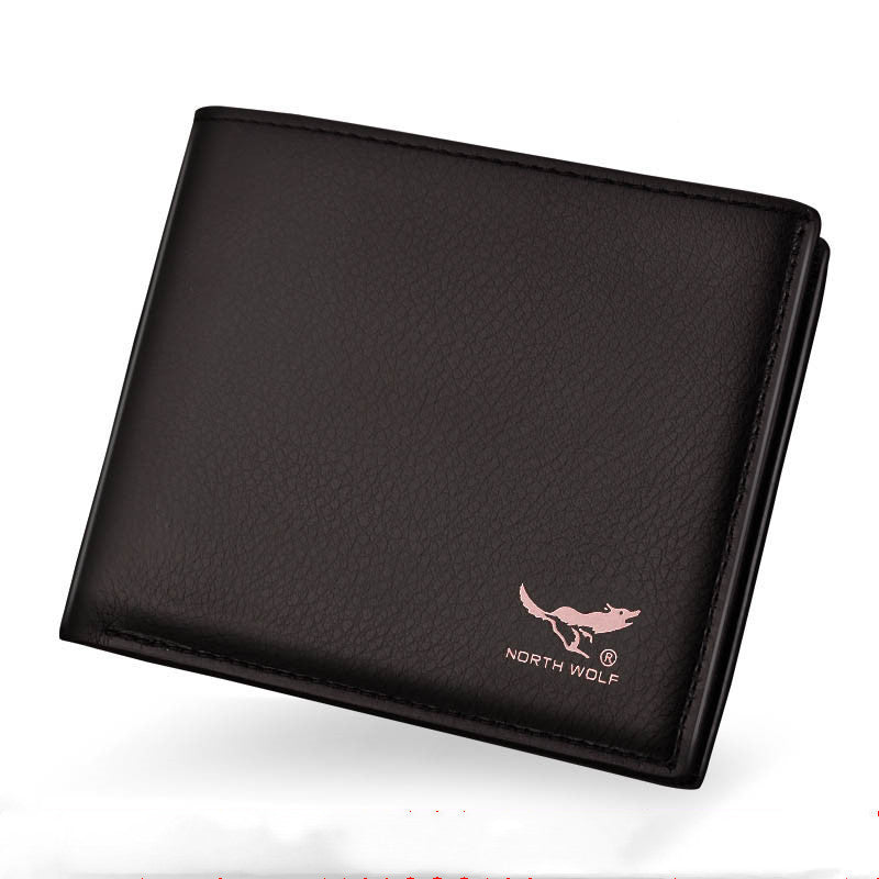 Wallet men&#39;s short zipper Korean wallet