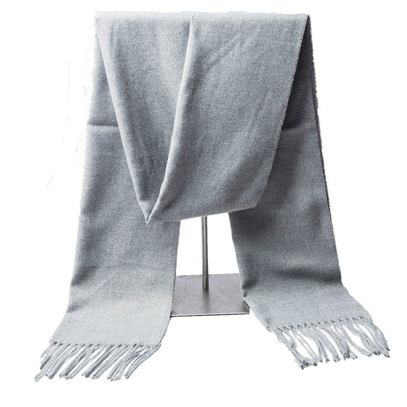 Men&#39;s Fashion Simple Thickened Imitation Cashmere Scarf