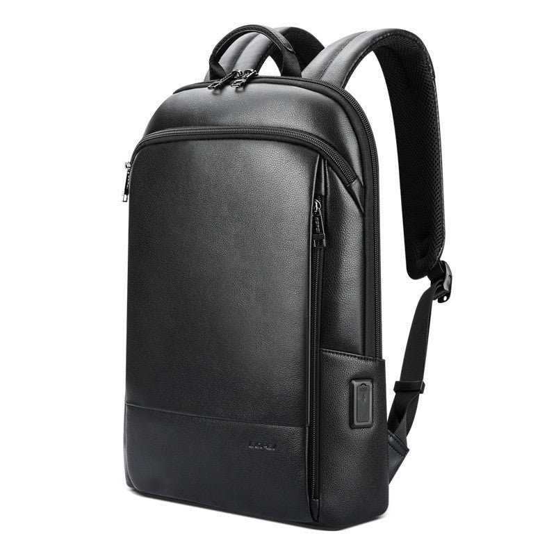 Men&#39;s Fashion New Backpack High-end Genuine Leather