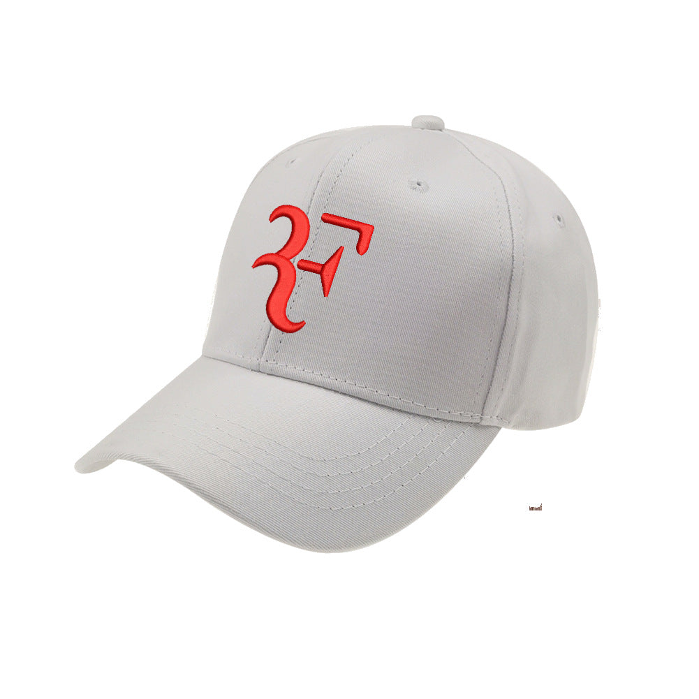F embroidery multicolor baseball cap