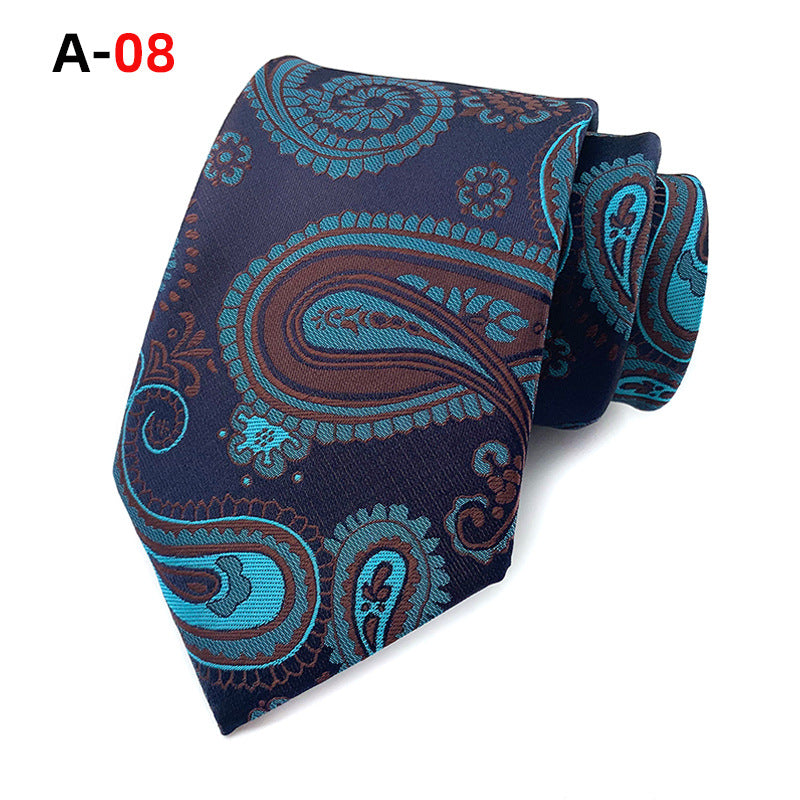 European And American Paisley Polyester Jacquard Men&#39;s Tie