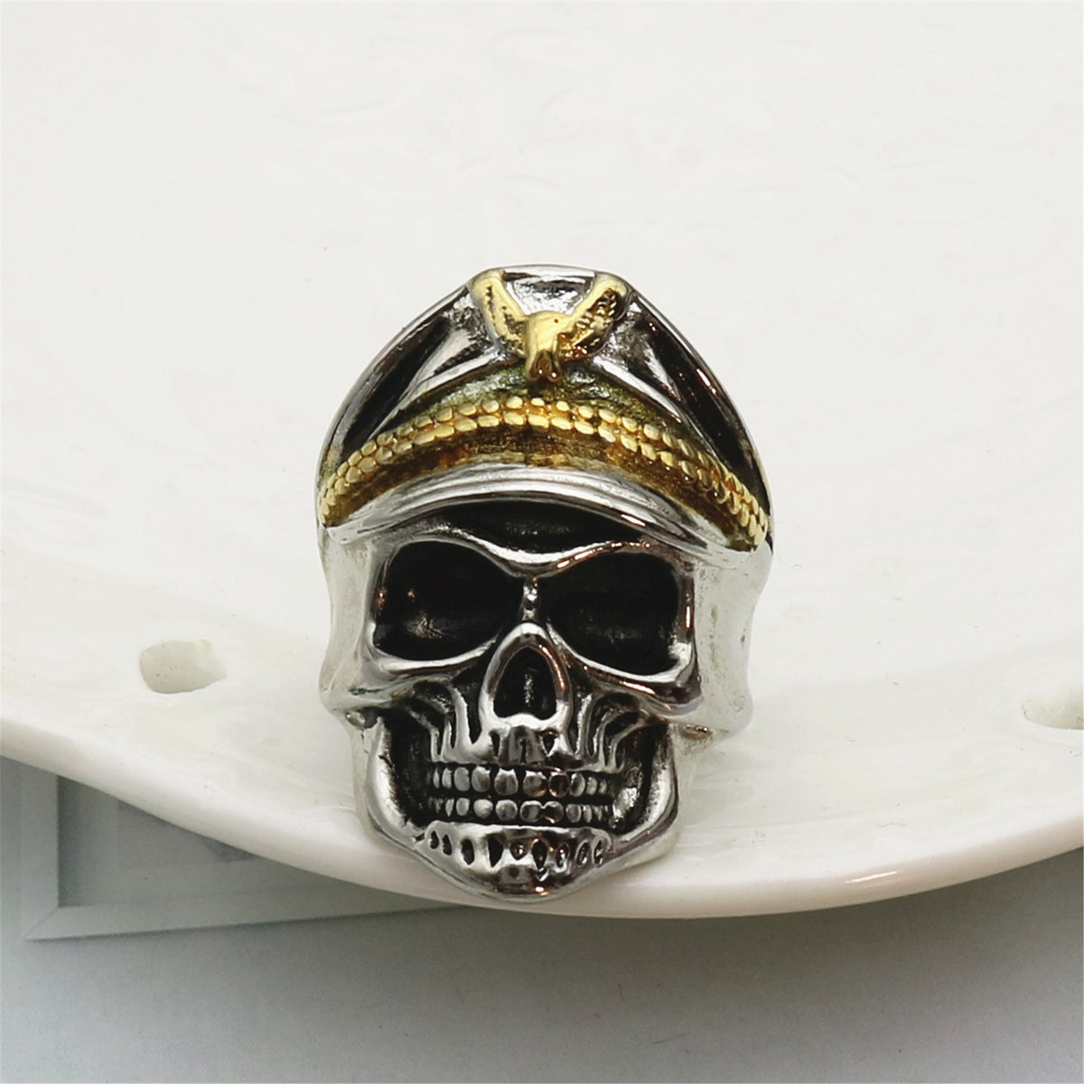 Retro Legion Skull Ring