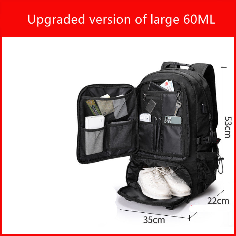 Extra Large Travel Bag Men&#39;s Outdoor Mountaineering Leisure Super Large Capacity Travel Shoulders