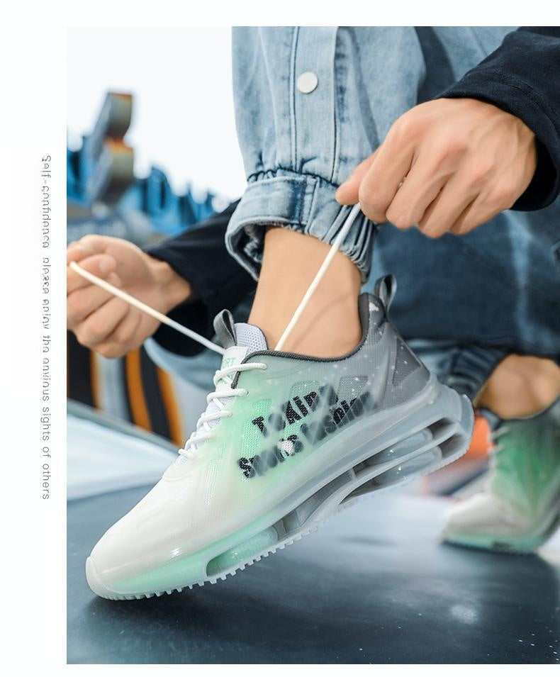 New Trendy All-match Sports And Leisure Running Men&#39;s Heightened Daddy Shoes