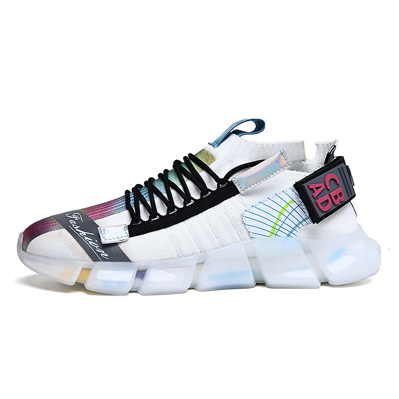 Versatile Flying Mesh Breathable Colorful Shoes