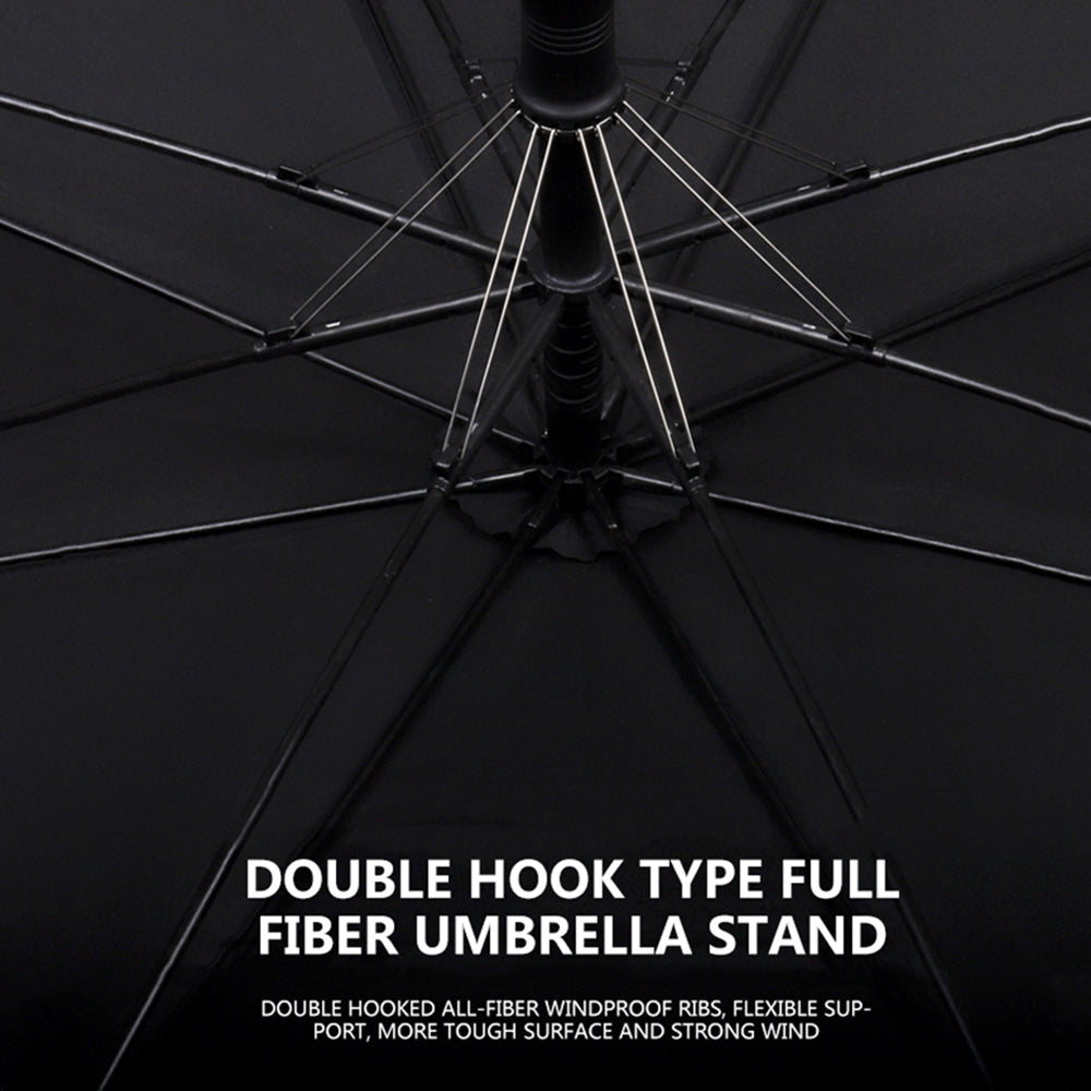 Retro long straight automatic umbrella