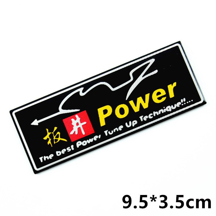 Motorcycle exhaust pipe high temperature sticker