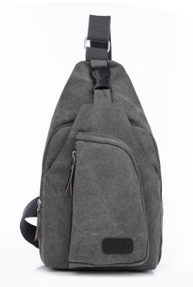 Men&#39;s chest, foreign trade, New Sports Leisure Canvas slanting bag, Korean version, single shoulder bag, men&#39;s backpack, men&#39;s bag.