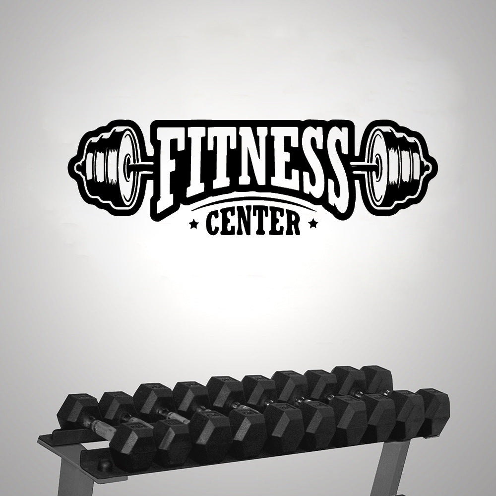 Barbell Vinyl Wall Sticker Wallpaper