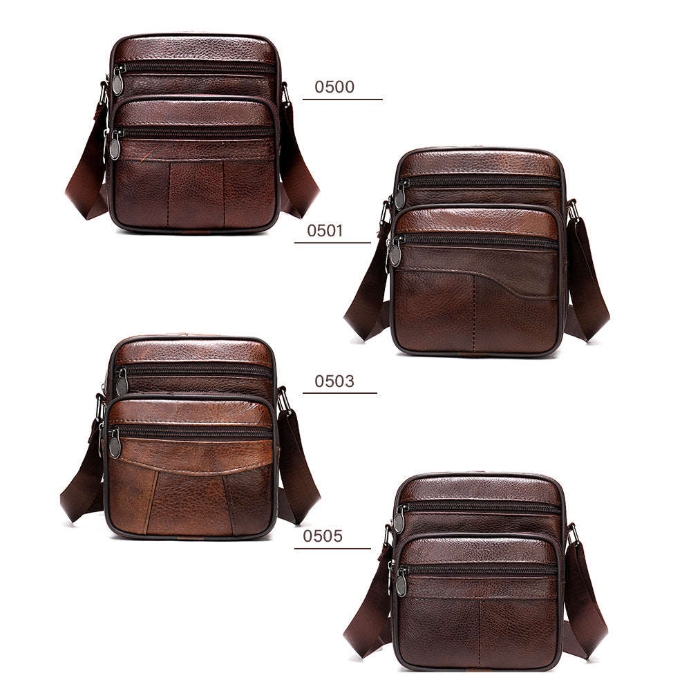 Cowhide Casual One-shoulder Messenger Bag