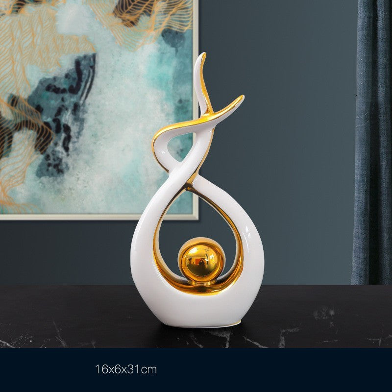 Luxury ornaments living room wine cabinet decoration