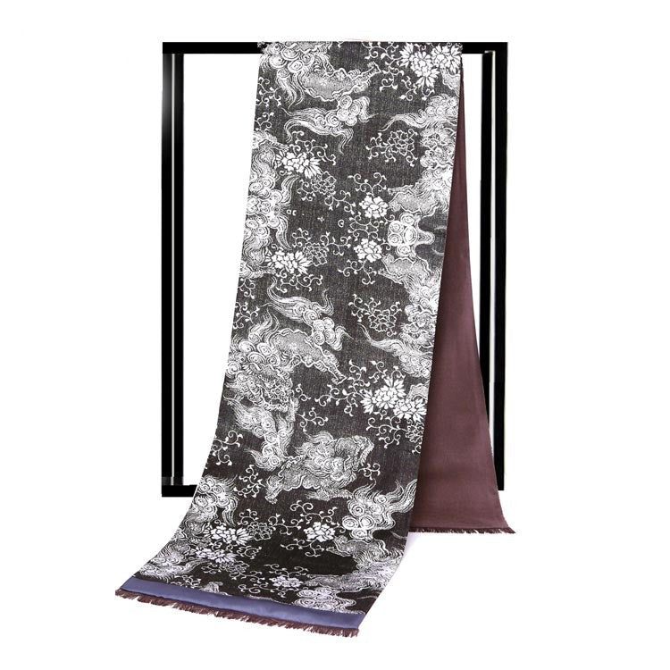 Double men&#39;s scarf