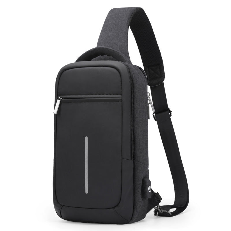 Men&#39;s Bags Shoulder Messenger Bag Tide Brand Student School Bag Sports Canvas Chest Bag Male Korean Waist Bag Backpack