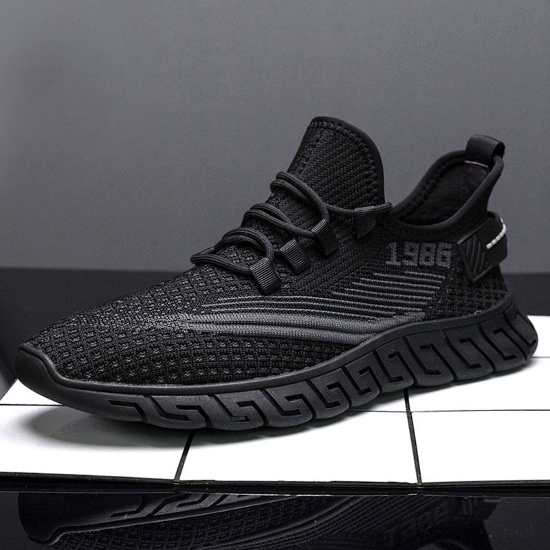Flying Woven Breathable Running Men&#39;s Sports Shoes