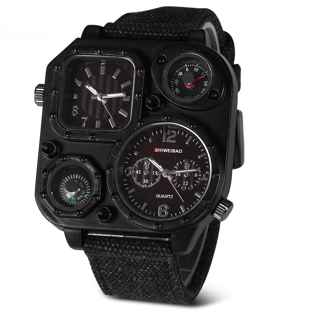 Men&#39;s Military Watch Multi-time Zone Personalized Dial