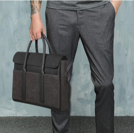 Men&#39;s Briefcase Cowhide Computer Messenger Business Bag