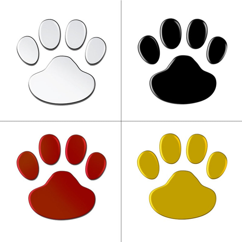Puppy footprints, hood stickers