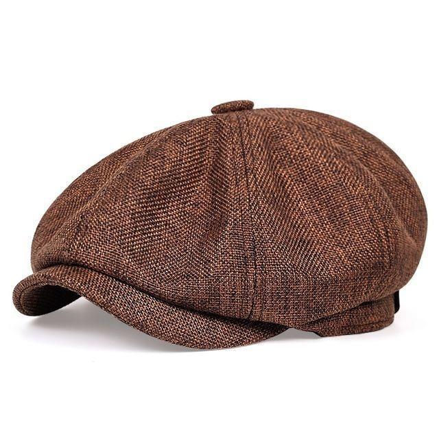 Men&#39;s Plus Size British Big Head Octagonal Hat