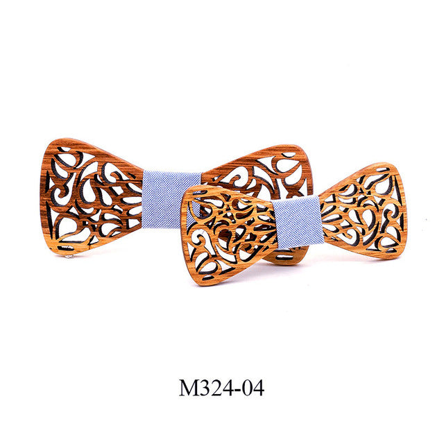 Wooden bow tie