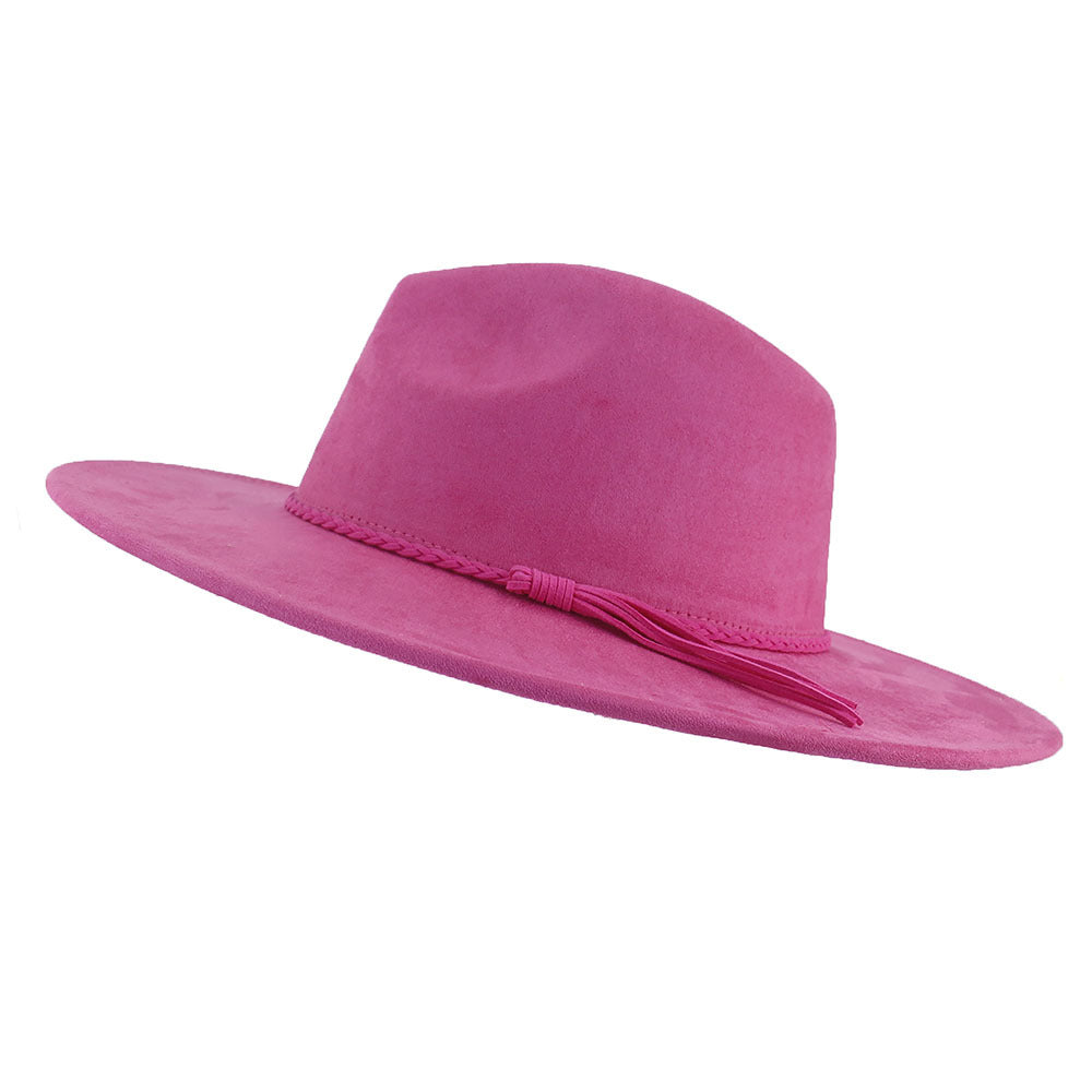 Men&#39;s Lady Couple Broad-brimmed Hat Flat Edge Gentlemen&#39;s Hat