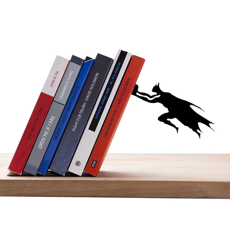 Creative Metal Bookstand Bookend Students Read Desktop