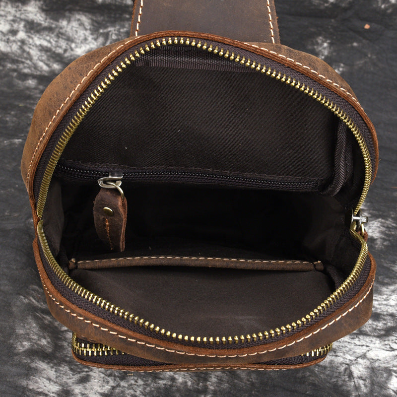 New Vintage Genuine Leather Men&#39;s Bag