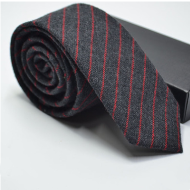 Wedding dress tie imitation wool plaid striped tie