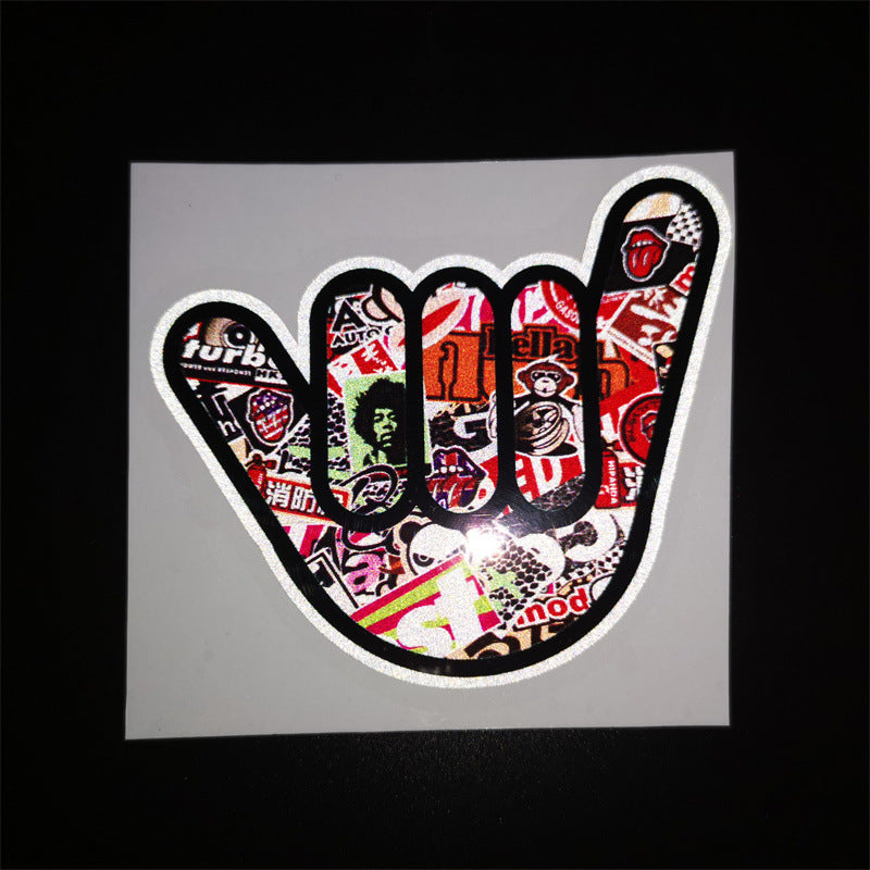 Car Windshield Graffiti Reflective Sticker