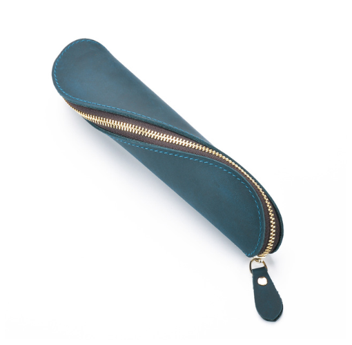 Vintage leather pencil case