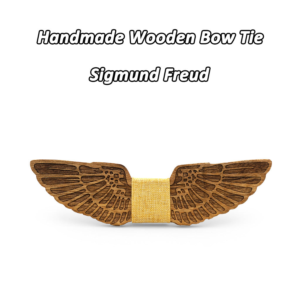 Bow Tie Handmade Wings Feather Bow Tie