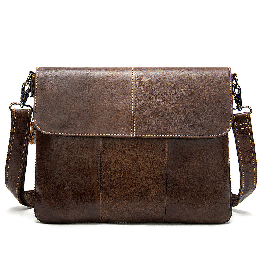 Men&#39;s business flap shoulder bag
