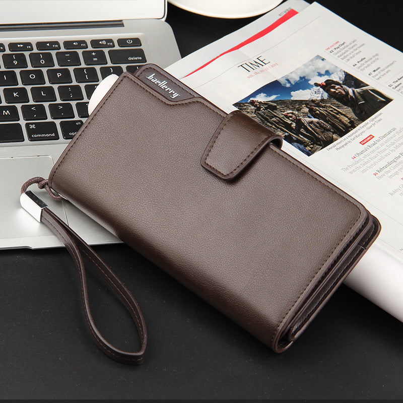 Men&#39;s Long European And American Large-capacity Clutch