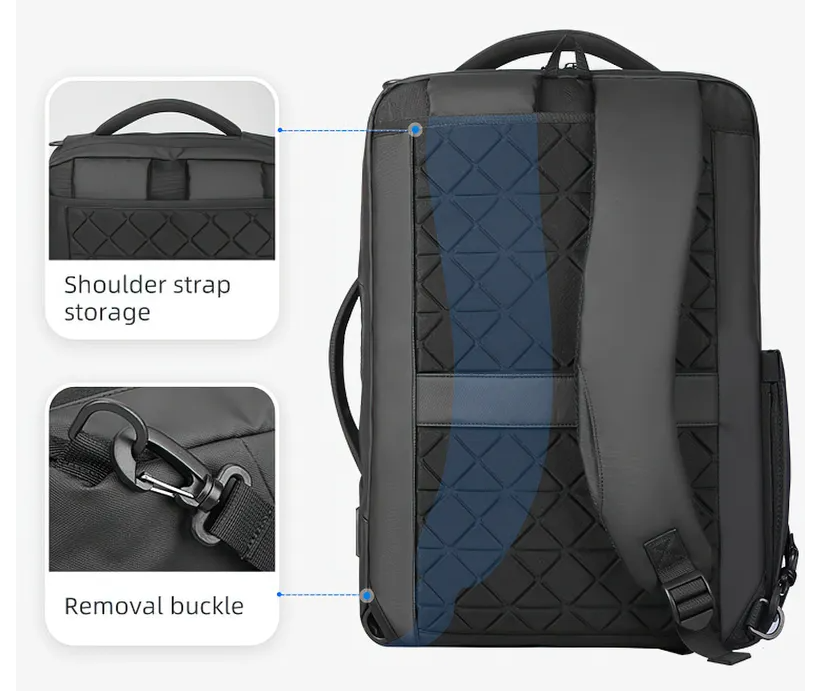 Backpack men&#39;s USB charging computer bag