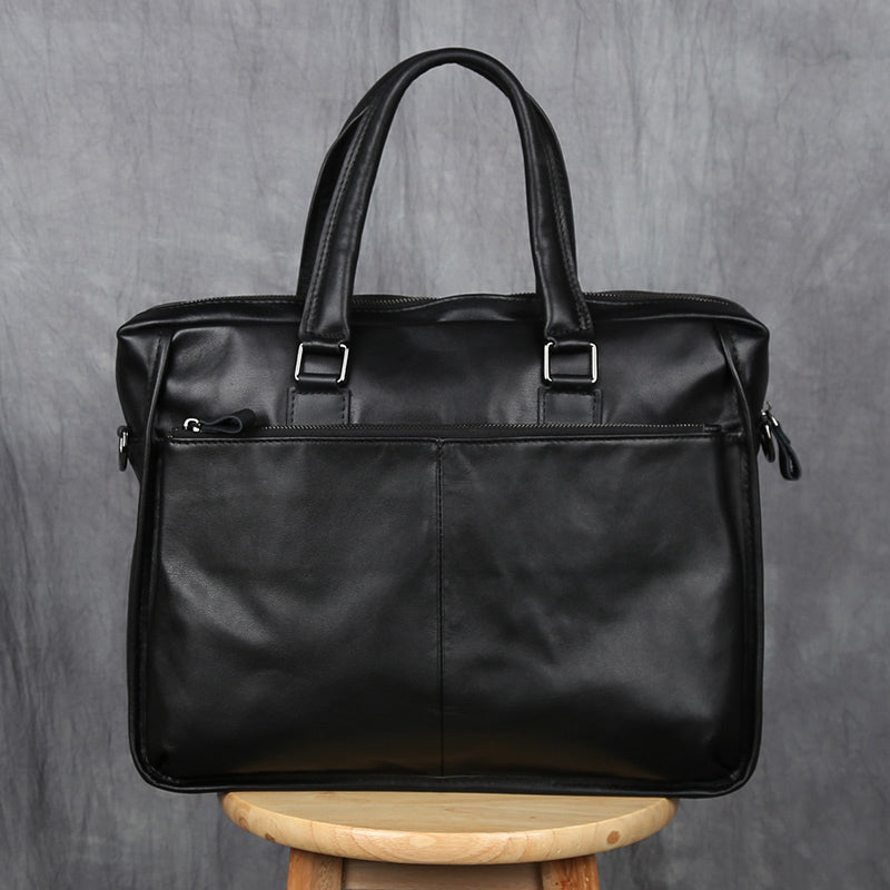 Men&#39;s Portable Leather Leisure Briefcase