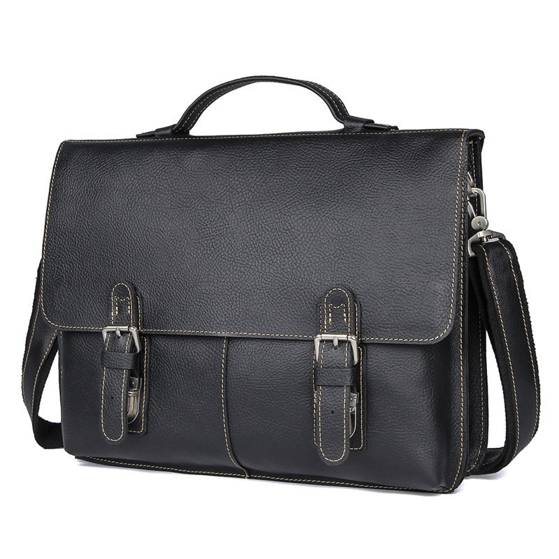 Men&#39;s Retro Casual Leather Business Briefcase