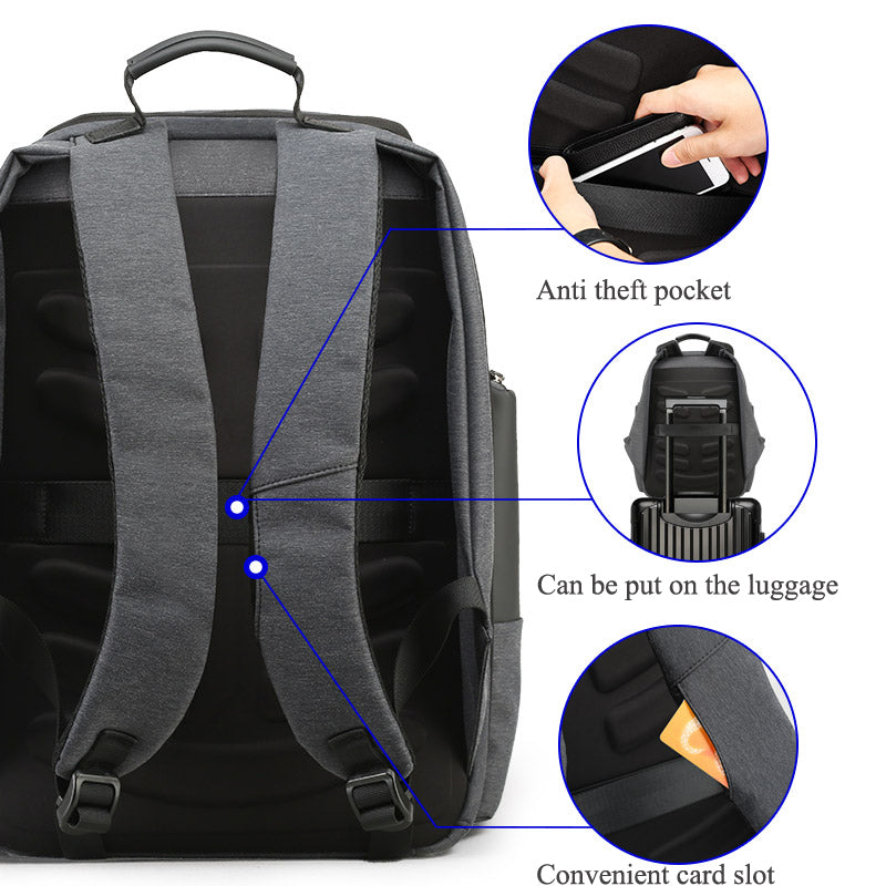 Business Men&#39;s Large Capacity Shoulder Travel Usb Men&#39;s Backpack