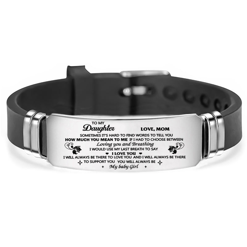 To My Son Daughter Mom Wife Girlfriend Bracelet Wristband