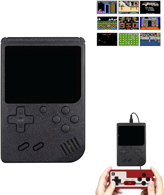 Handheld Game Console, Tiny Tendo 400 Games, Portable Retro Video Game Console, Tinytendo Handheld Console, 400 In 1 Game Console With Game Controller, Support 2 Players Play On TV