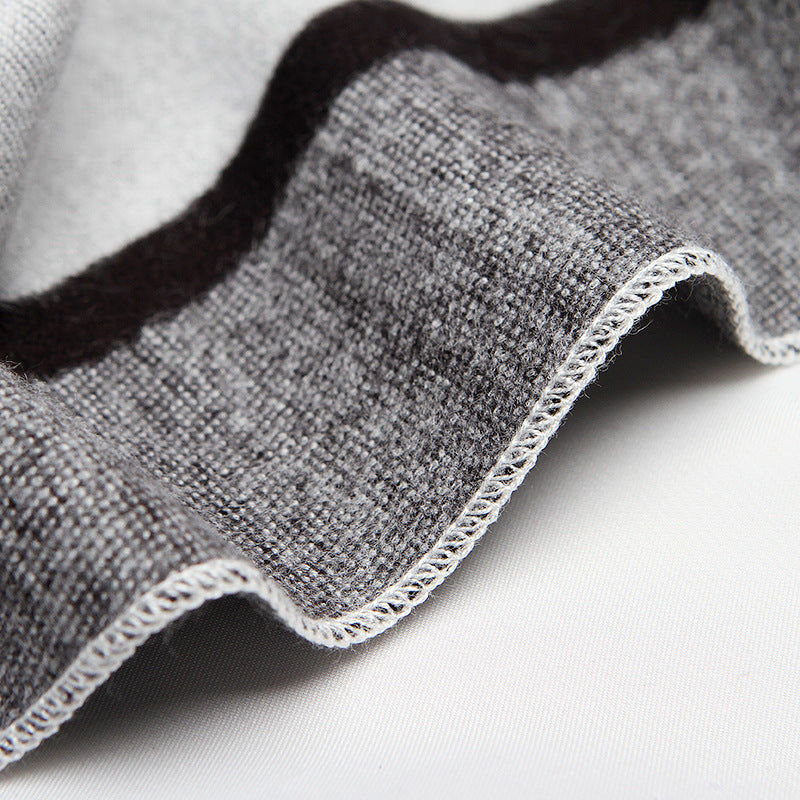 Men&#39;s Fashion Versatile Thickened Brushed Plaid Scarf