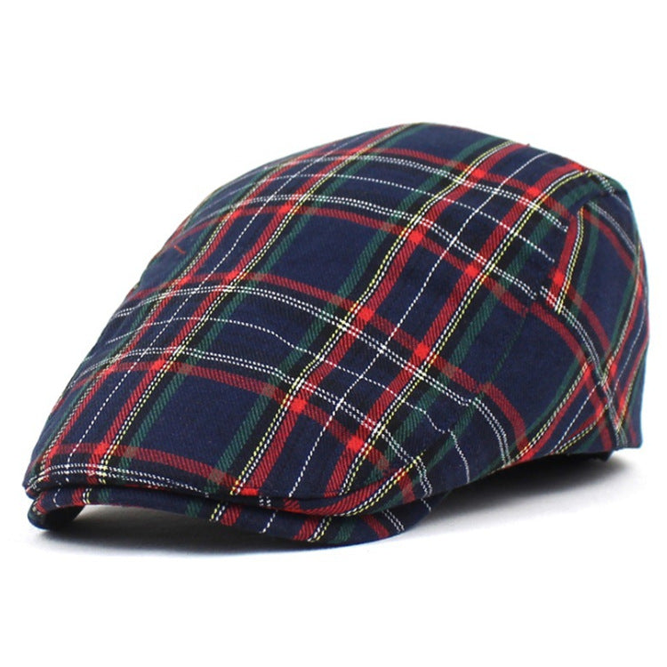 Women&#39;s Art Contrast Plaid Painter Hat