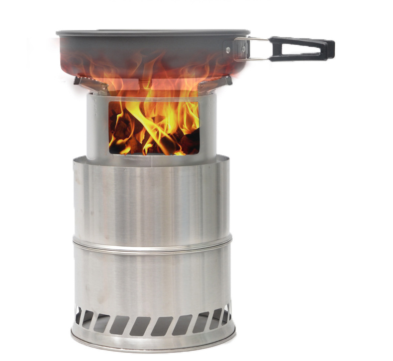 Outdoor Portable Round Wood Stove Charcoal Stove