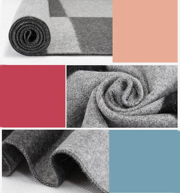 Men&#39;s Fashion Casual Knitted Jacquard Warm Scarf