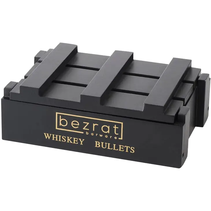 Set of 6 Gold Chilling Stones, and Ice Tong in Gift Box