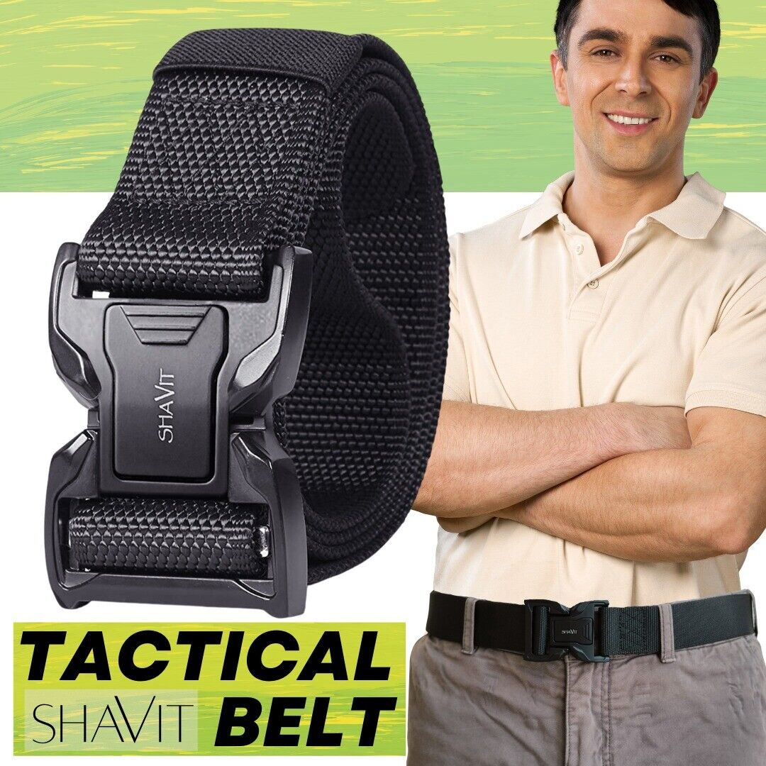 Men&#39;s Tactical Military Belt Quick Button Release Buckle Waistband Belts For MEN