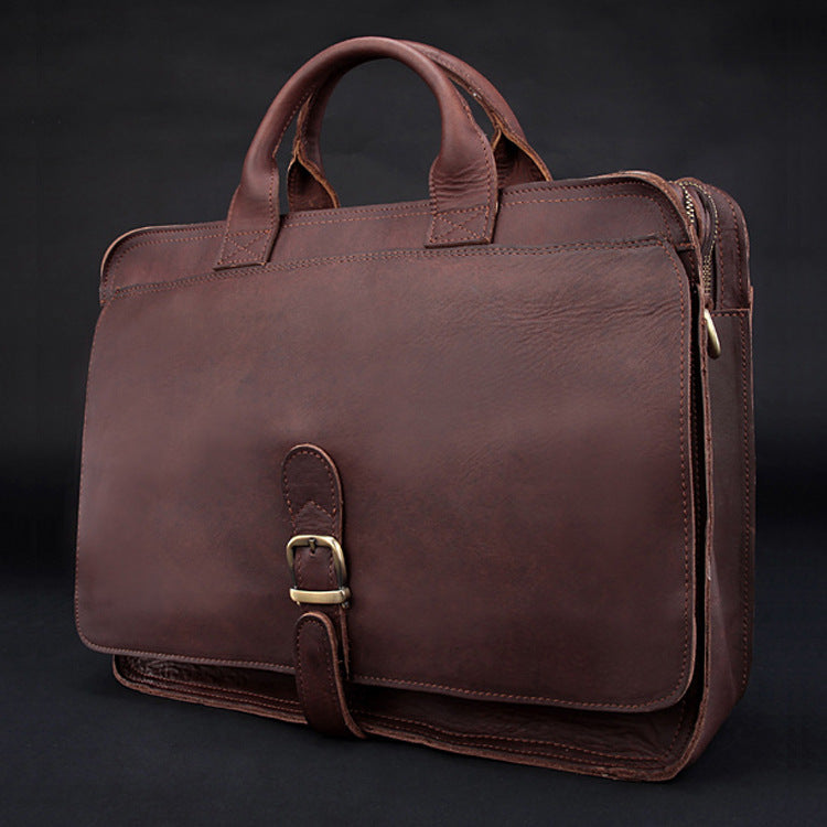 Fashion Genuine Leather Men&#39;s Briefcase