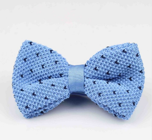 New Style Men Women Knit Bowtie Adjustable Butterfly Double Deck Neckwear Bowties Designer Knitting Dress Knitted Bow Tie